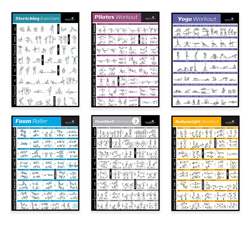 Body Exercise Training Chart W - Home Gym Yoga recension och pris