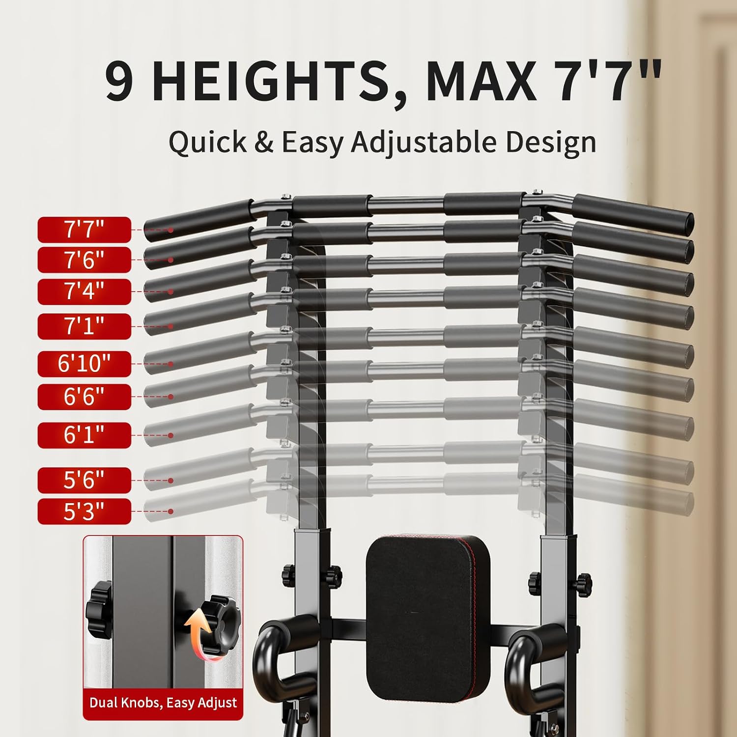 Power Tower Pull-Up Bar Statio - Leg Home Gym Workout recension och pris