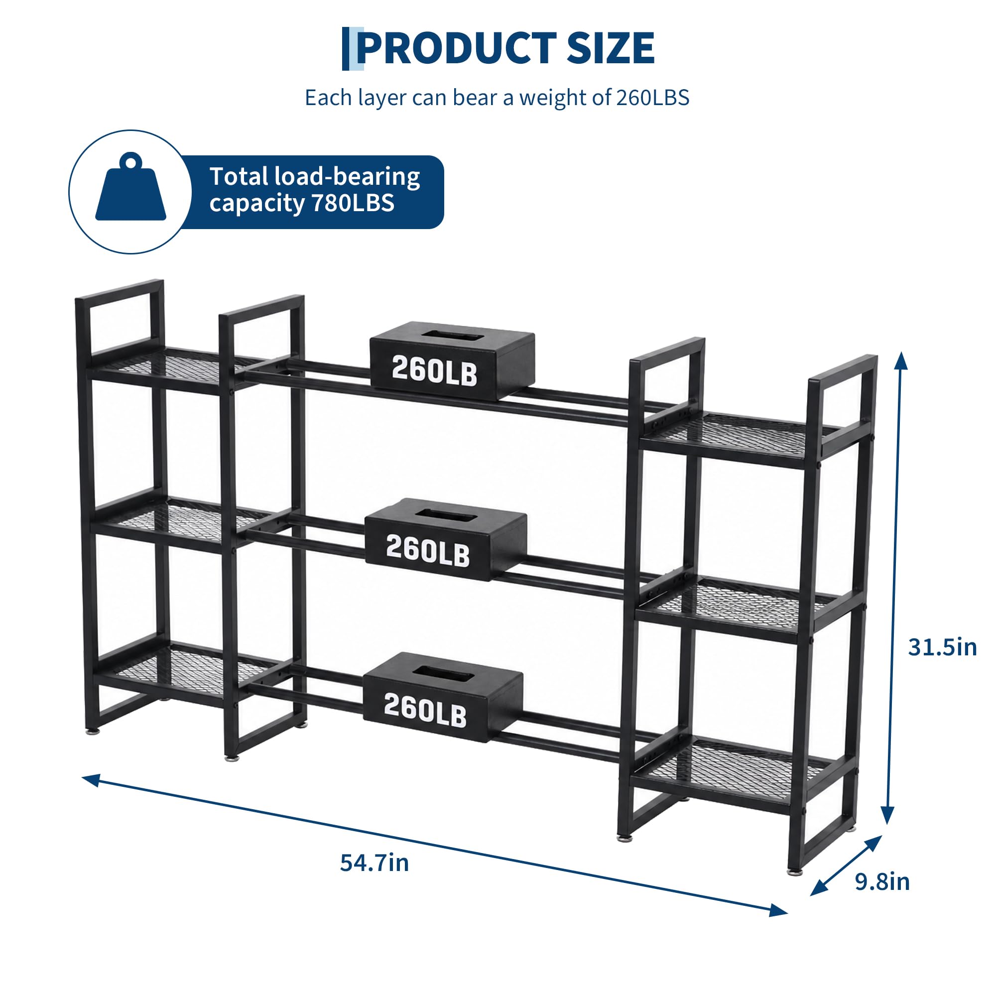 Dumbbell Rack 3 Tier, 260 Lb P - All In One Gym Home Equipment recension och pris