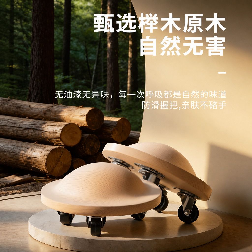 Wooden Core Slider With Univer - Home Gym Yoga recension och pris
